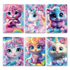 Maxi Quaderno SJ Gang Animali Girl Rigatura 10 mm