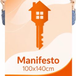 Manifesto Poster Locandina Personalizzata 100x140 cm – Stampa Digitale HD su Carta BlueBack Premium 130g per Affissioni Interne ed Esterne