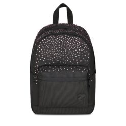 Mini Zaino Seven Round XS Glitzycute - Black Strass Pink