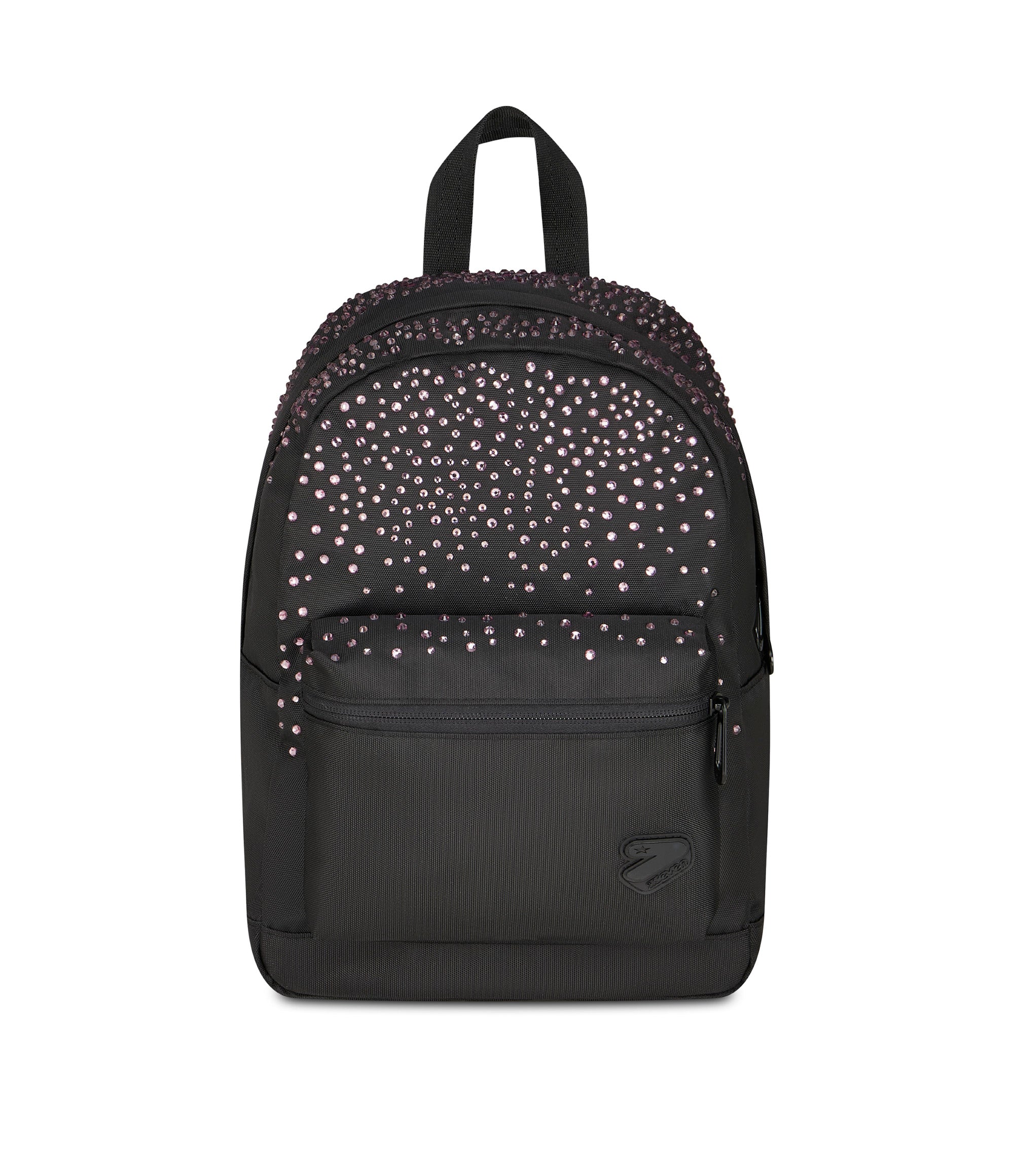 Mini-Zaino-Seven-Round-XS-Glitzycute-Black-Strass-Pink (1)