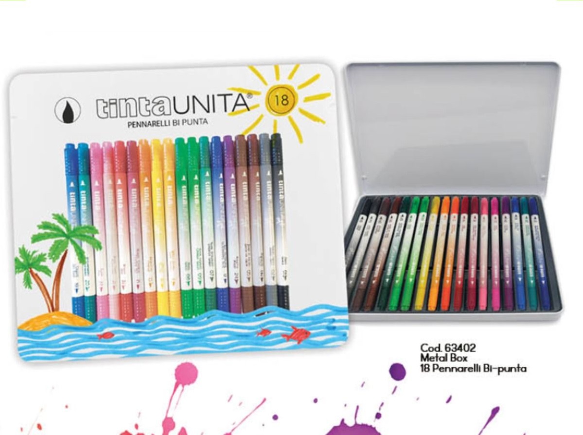 Set-18-Pennarelli-Brush-Bi-Punta-in-Scatola-di-Metallo-Tinta-Unita (1)
